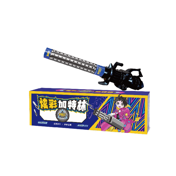 Roman Candles Fireworks Colorful Gatling