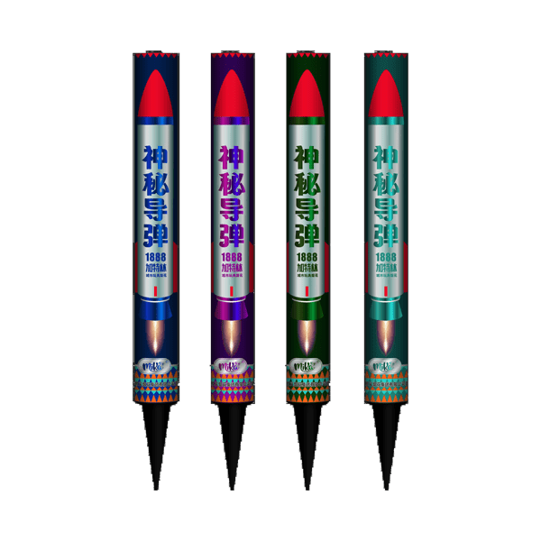 Roman Candles Fireworks Green Missile Gatling