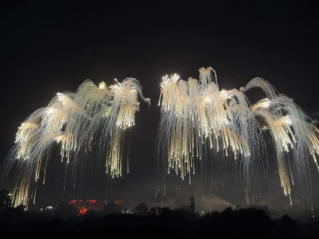 Fireworks lighting up the sky at a celebration event sourced from China
