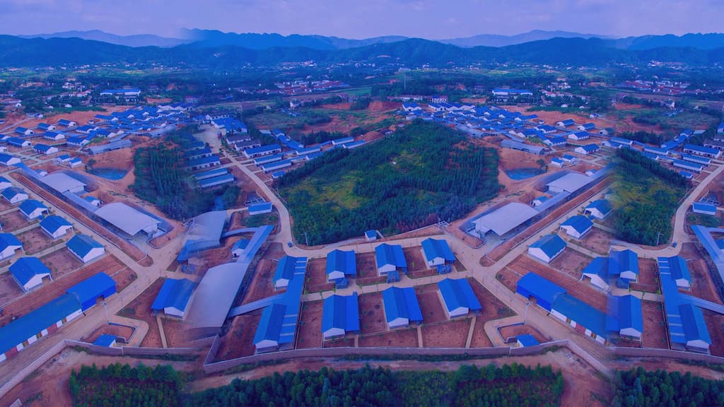 Fireworks industrial cluster in Liuyang, Hunan Province, China